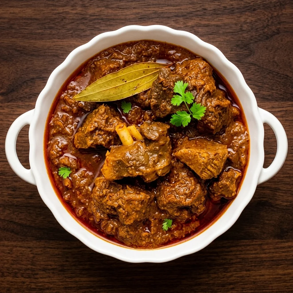 Slow-cooked goat curry for takeout at Dawat India Restaurant, Regina